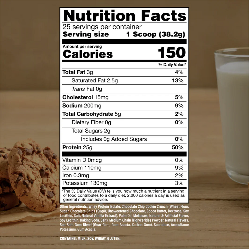 Proteina Whey Isolate Powder Milk Cookie 25 servicios Grass Fed RAW CBUM Itholate