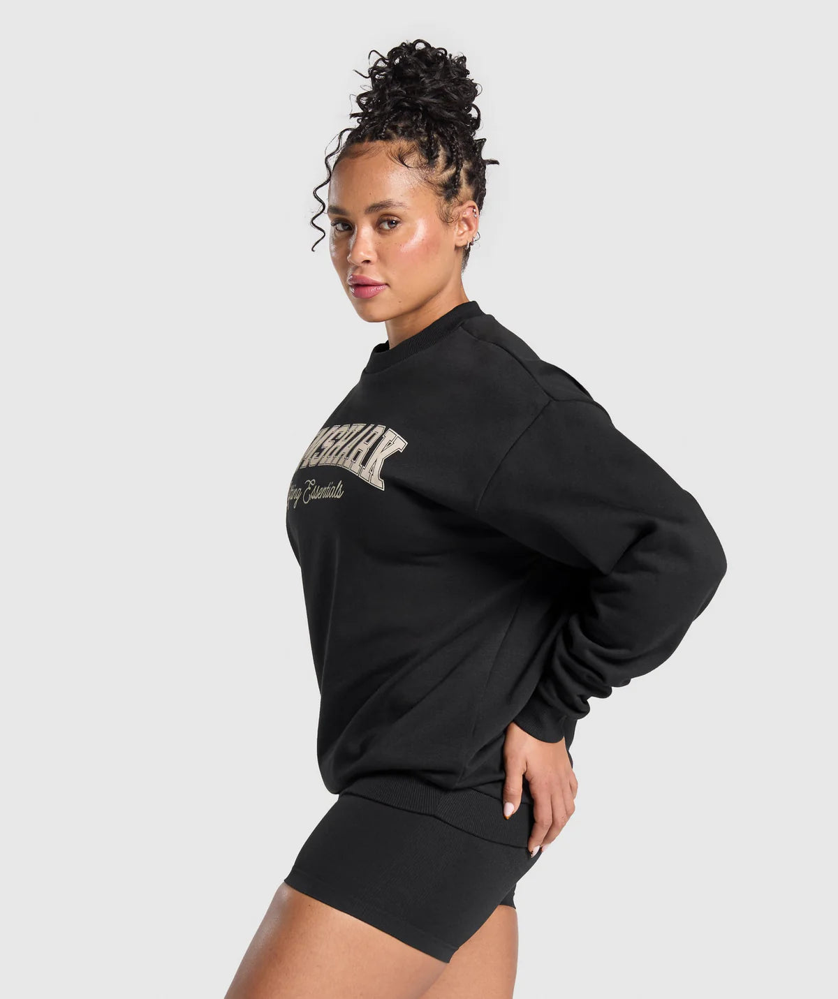 Lifting Essentials Graphic Brushed Oversized Sweatshirt