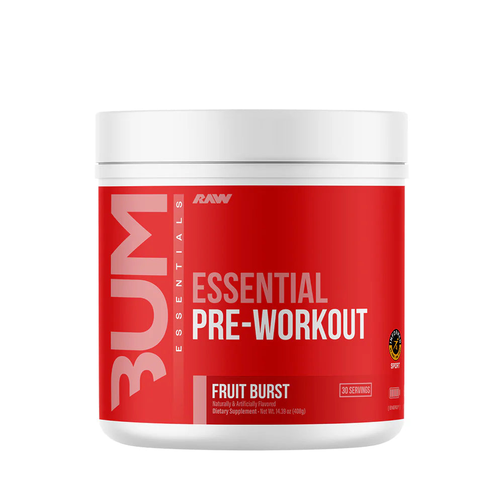 Bum, Essential Pre-Workout, Fruit Burst, 14.39 oz (408 g)