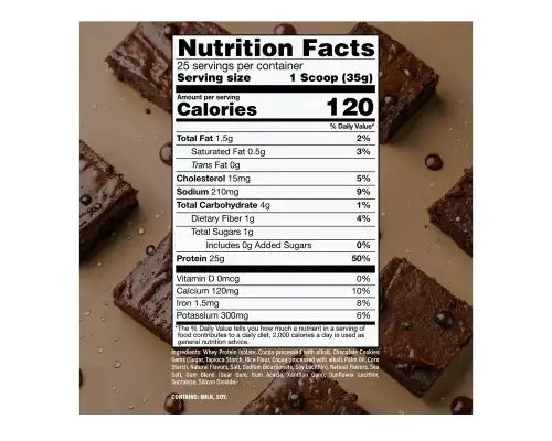 Bum Itholate Proteina Aislada 25 servicios Fudge Brownie Raw Nutrition