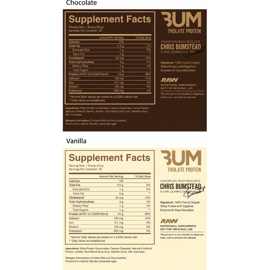 Bum Raw Itholate Protein 2 Lbs