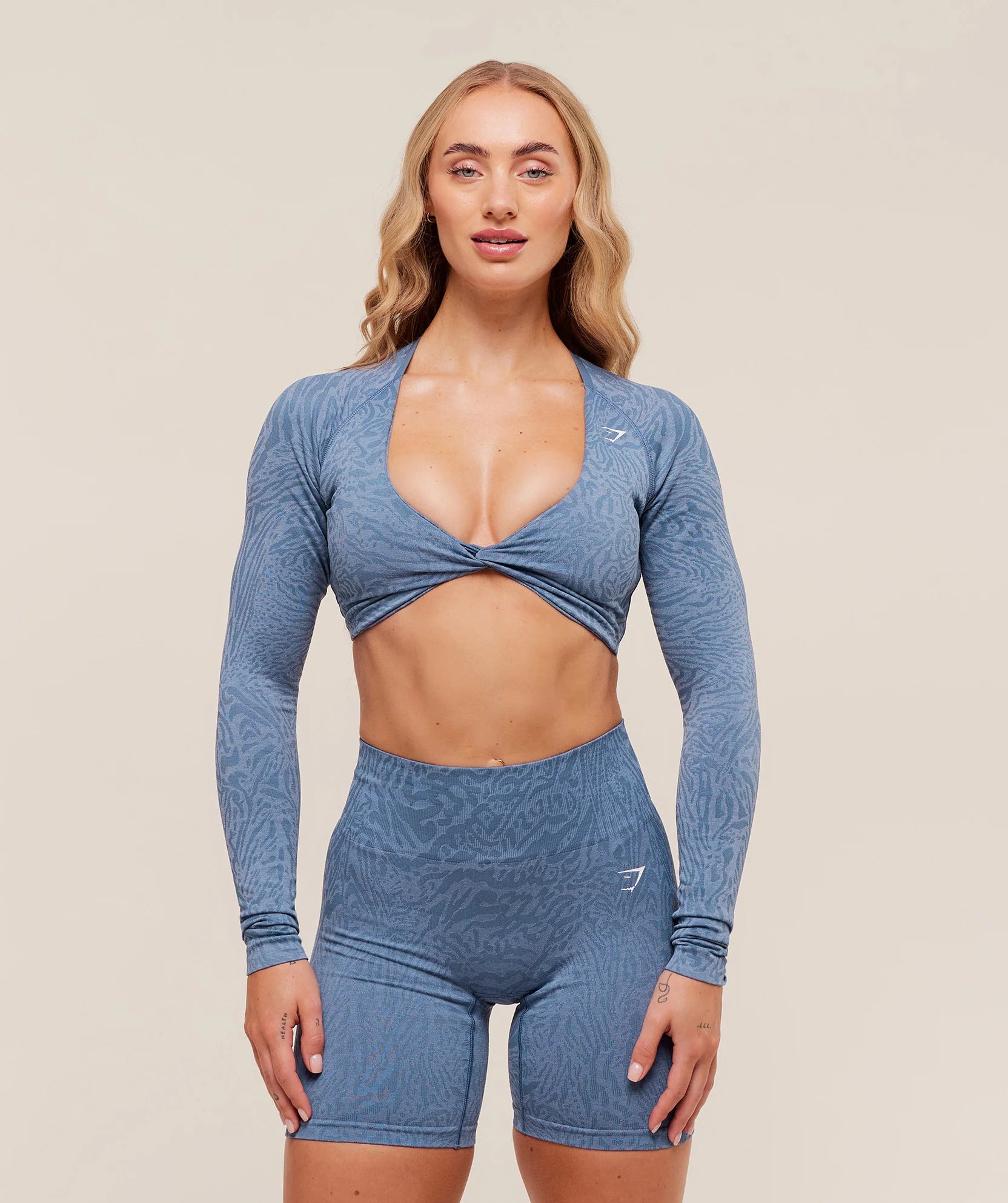 Adapt Animal Long Sleeve Crop Top