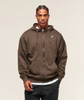 Crest Oversized Zip Up Hoodie