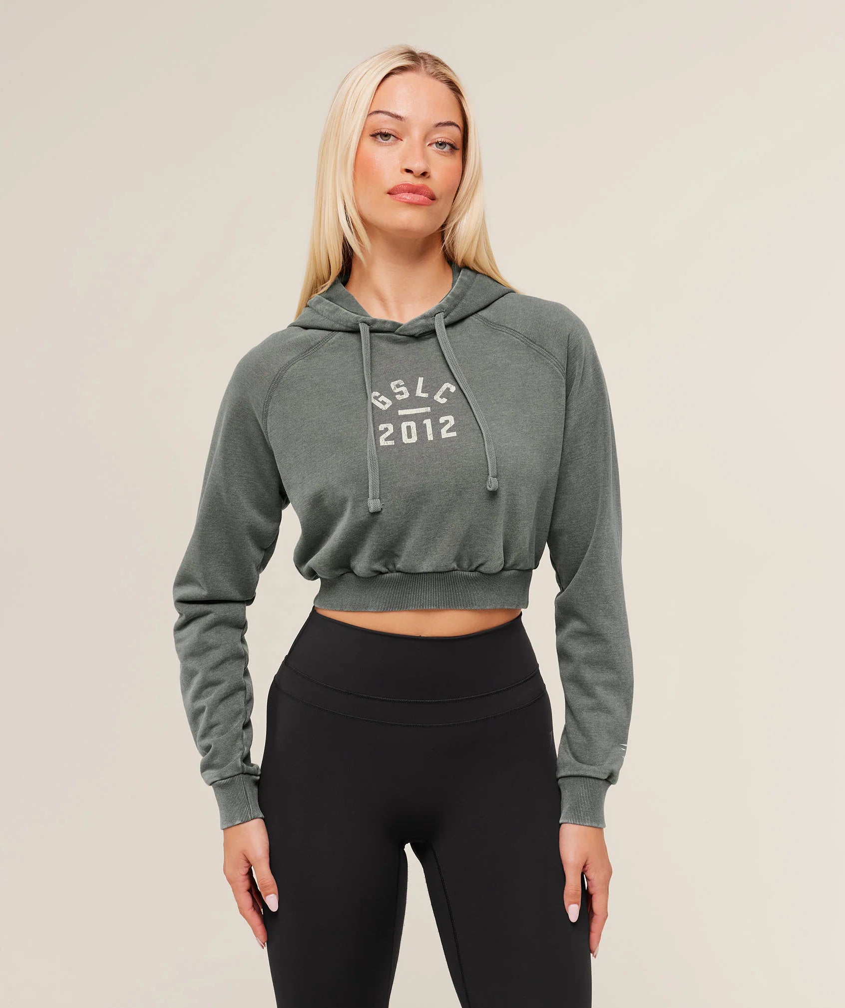 Lifting Club 2012 Graphic Cropped Hoodie