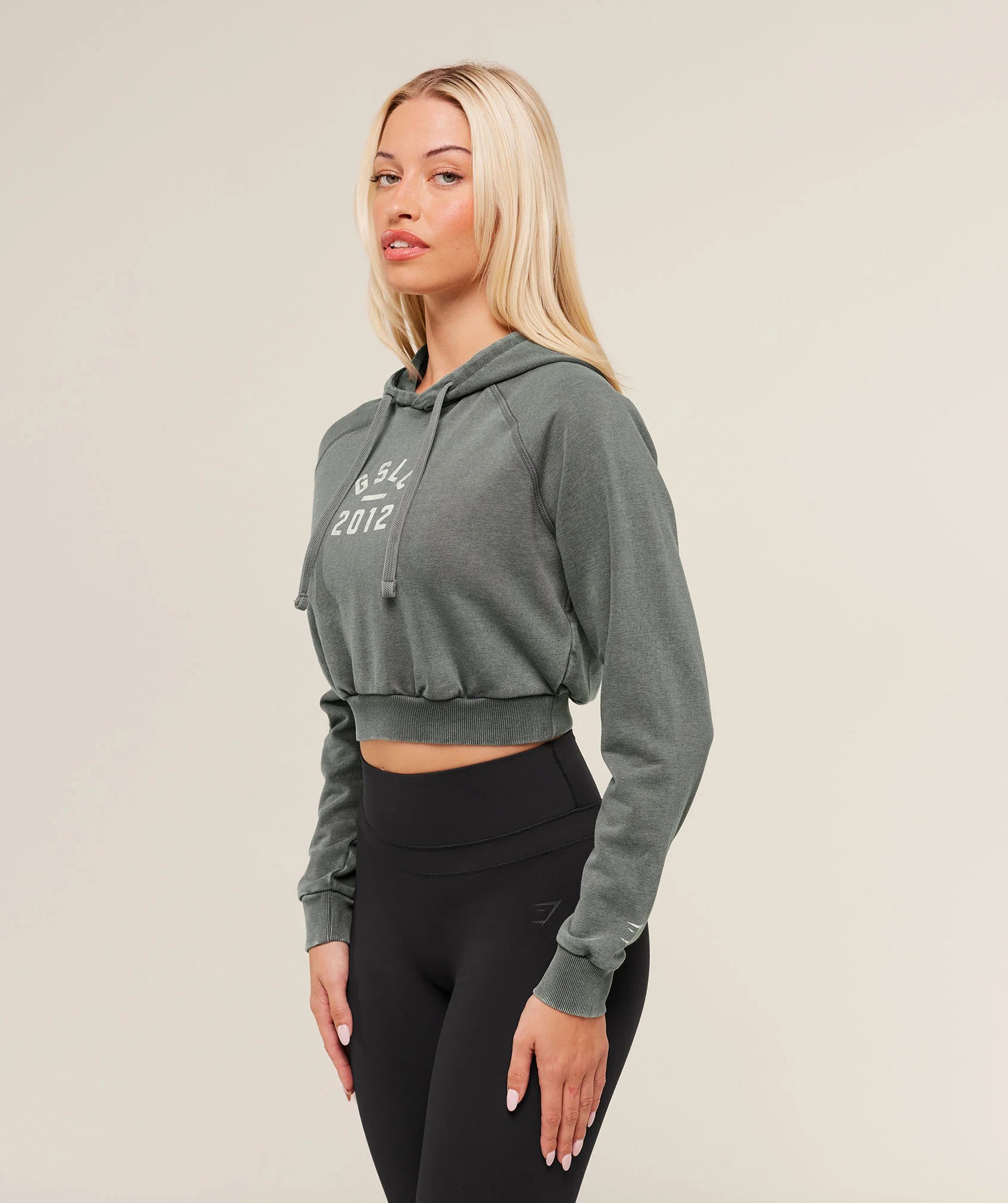 Lifting Club 2012 Graphic Cropped Hoodie