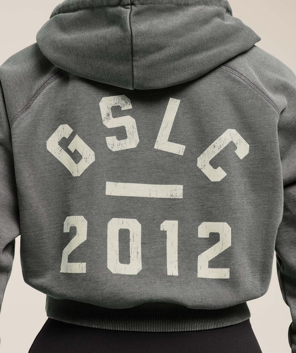 Lifting Club 2012 Graphic Cropped Hoodie