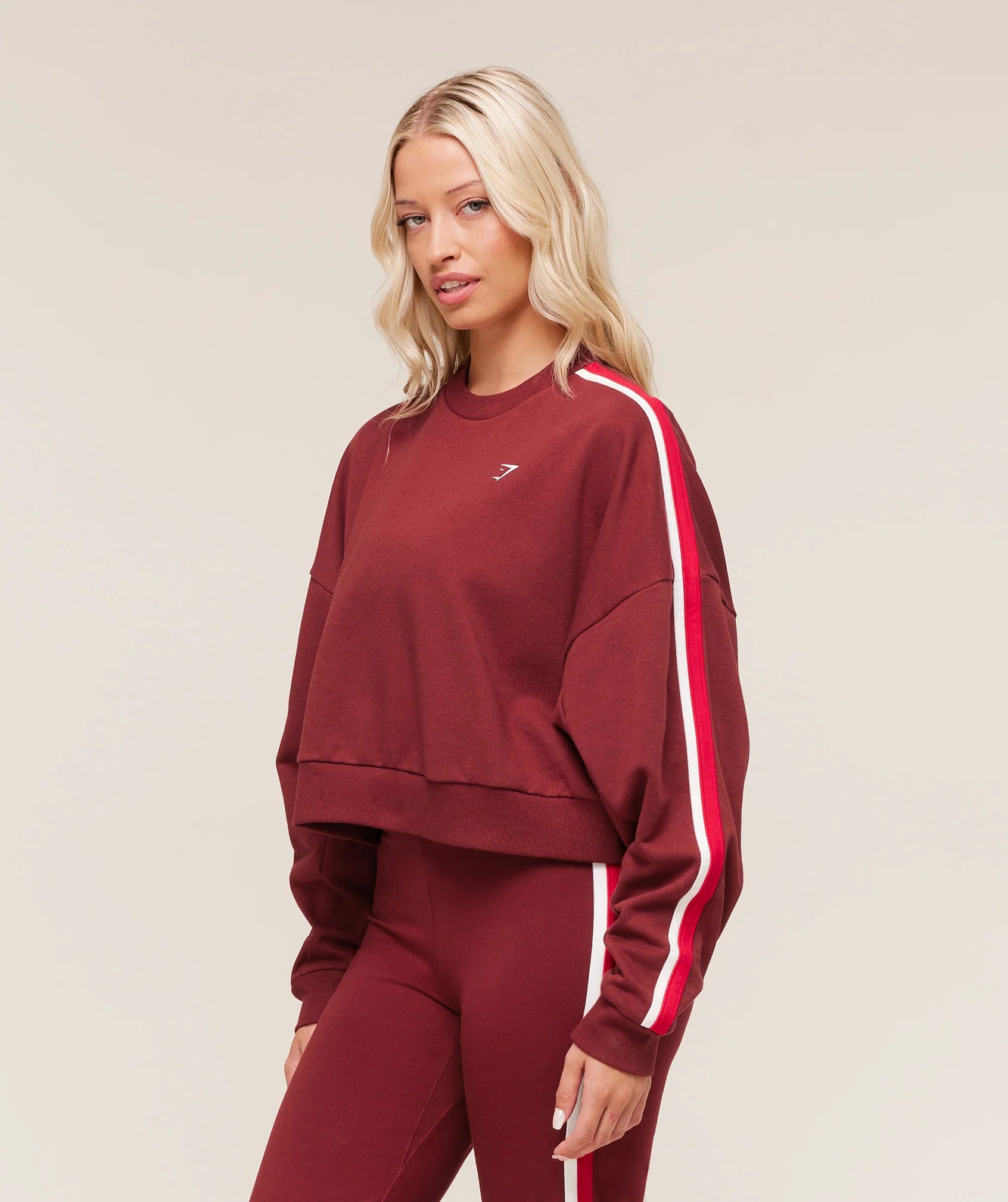 Piping Midi Crew Neck Oversized Fit