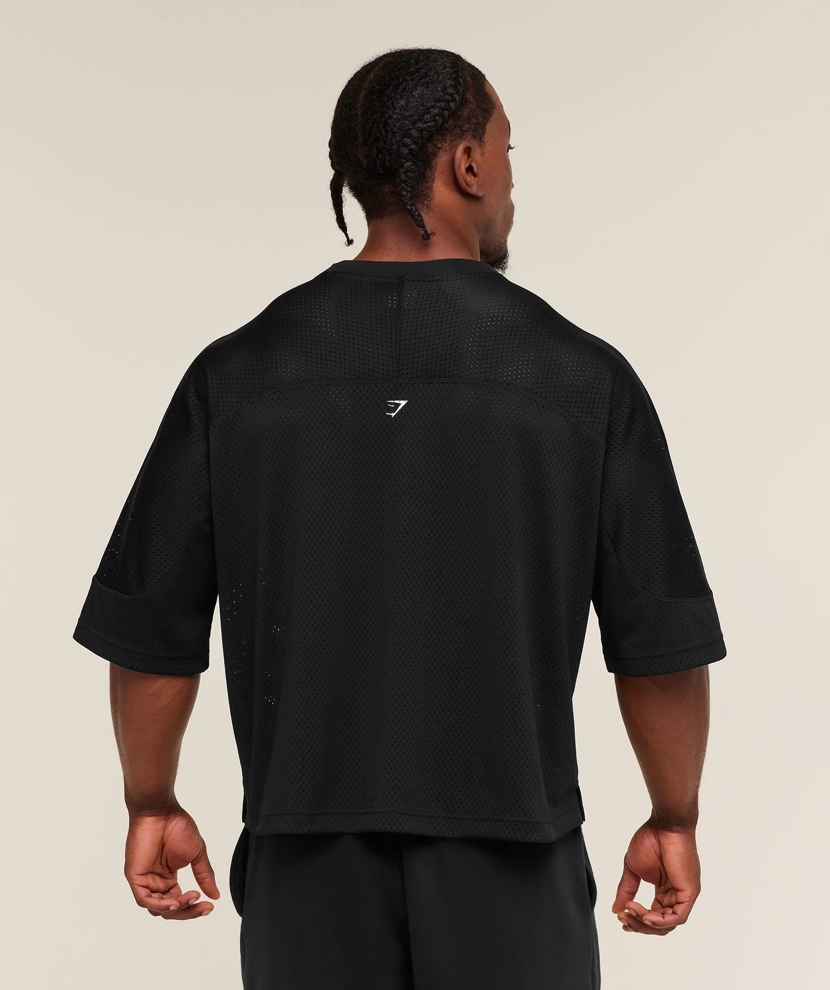 Graphic Mesh Oversized T-Shirt Oversized Fit