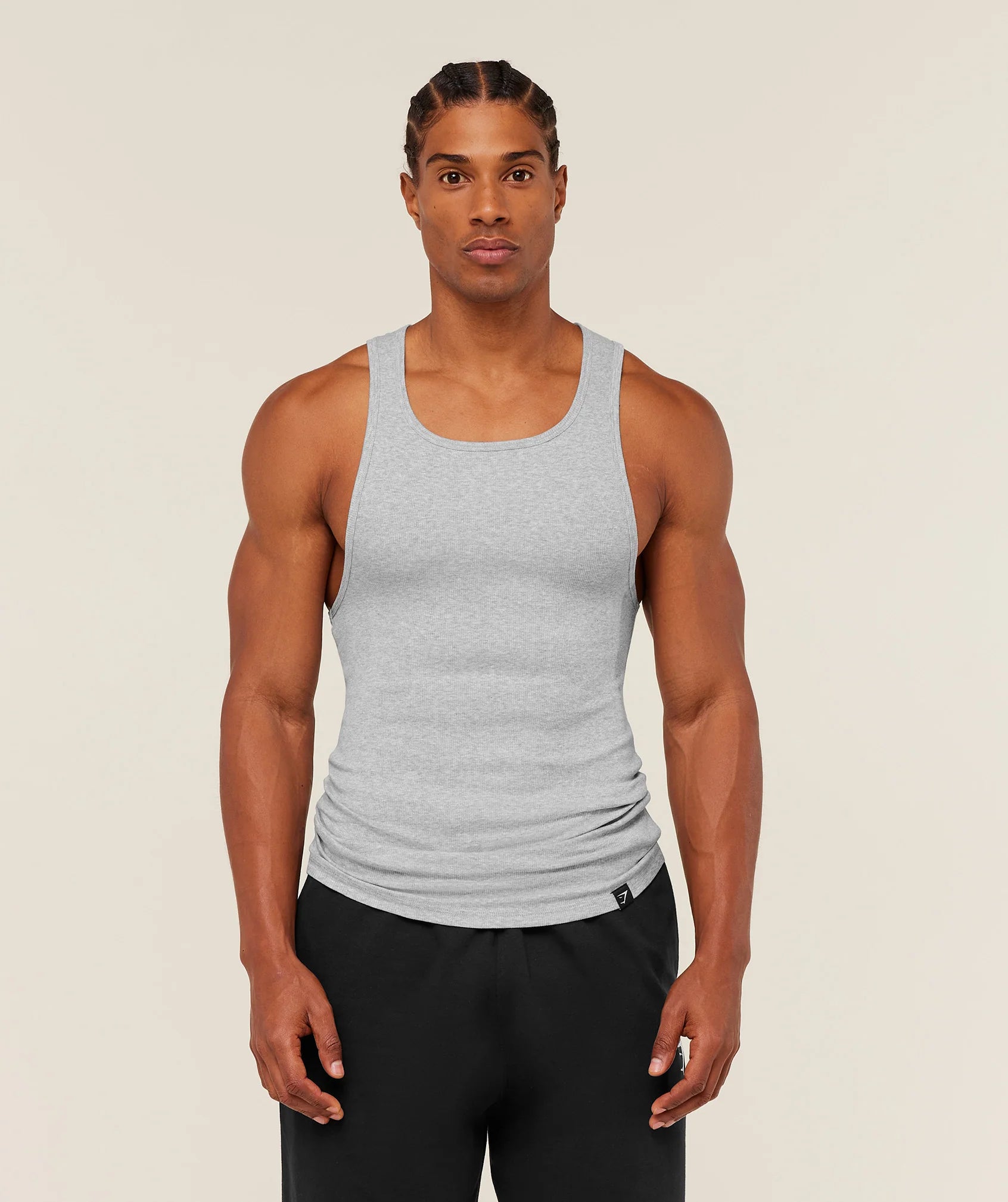 Ribbed Tank 1PK Muscle Fit