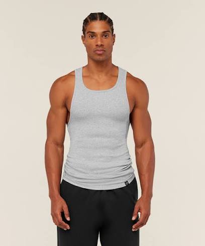 Ribbed Tank 1PK Muscle Fit